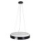 GLOBOSTAR® BARCHETTA 61046-S Μοντέρνο Φωτιστικό Οροφής LED 72W 8306lm 120° AC 220-240V IP20 Ρυθμιζόμενο Λευκό CCT με Χειριστήριο από 2700K έως 6000K Dimmable - Lumileds SMD Chip - Μαύρο Ματ - Μ48 x Π48 x Υ8.2cm - 3 Χρόνια Εγγύηση