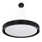 GLOBOSTAR® BARCHETTA 61046-S Μοντέρνο Φωτιστικό Οροφής LED 72W 8306lm 120° AC 220-240V IP20 Ρυθμιζόμενο Λευκό CCT με Χειριστήριο από 2700K έως 6000K Dimmable - Lumileds SMD Chip - Μαύρο Ματ - Μ48 x Π48 x Υ8.2cm - 3 Χρόνια Εγγύηση