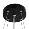 GLOBOSTAR® BARCHETTA 61047 Μοντέρνο Κρεμαστό Φωτιστικό Οροφής LED 72W 8306lm 120° AC 220-240V IP20 Ρυθμιζόμενο Λευκό CCT με Χειριστήριο από 2700K έως 6000K Dimmable - Lumileds SMD Chip - Μαύρο & Χρυσό Ματ - Μ48 x Π48 x Υ8.2cm - 3 Χρόνια Εγγύηση