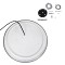 GLOBOSTAR® BARCHETTA 61047 Μοντέρνο Κρεμαστό Φωτιστικό Οροφής LED 72W 8306lm 120° AC 220-240V IP20 Ρυθμιζόμενο Λευκό CCT με Χειριστήριο από 2700K έως 6000K Dimmable - Lumileds SMD Chip - Μαύρο & Χρυσό Ματ - Μ48 x Π48 x Υ8.2cm - 3 Χρόνια Εγγύηση
