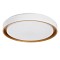 GLOBOSTAR® BARCHETTA 61048-S Μοντέρνο Φωτιστικό Οροφής LED 72W 8306lm 120° AC 220-240V IP20 Ρυθμιζόμενο Λευκό CCT με Χειριστήριο από 2700K έως 6000K Dimmable - Lumileds SMD Chip - Λευκό Ματ & Χρυσό - Μ48 x Π48 x Υ8.2cm - 3 Χρόνια Εγγύηση