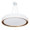 GLOBOSTAR® BARCHETTA 61048-S Μοντέρνο Φωτιστικό Οροφής LED 72W 8306lm 120° AC 220-240V IP20 Ρυθμιζόμενο Λευκό CCT με Χειριστήριο από 2700K έως 6000K Dimmable - Lumileds SMD Chip - Λευκό Ματ & Χρυσό - Μ48 x Π48 x Υ8.2cm - 3 Χρόνια Εγγύηση
