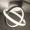 GLOBOSTAR® AMELIA 61053 Μοντέρνο Φωτιστικό Οροφής LED 20W 2400lm 300° AC 220-240V IP20 Ρυθμιζόμενο Λευκό CCT με On/Off 2700K/4500K/6000K - Lumileds SMD Chip - Λευκό Ματ - Μ24.5 x Π16 x Υ25cm - 3 Χρόνια Εγγύηση