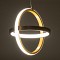 GLOBOSTAR® ALICE 61057 Μοντέρνο Κρεμαστό Φωτιστικό Οροφής LED 20W 2400lm 300° AC 220-240V IP20 Ρυθμιζόμενο Λευκό CCT με On/Off 2700K/4500K/6000K - Lumileds SMD Chip - Χρυσό Βούρτσας - Μ25 x Π22 x Υ25cm - 3 Χρόνια Εγγύηση