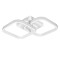 GLOBOSTAR® NORA 61062 Μοντέρνο Φωτιστικό Οροφής LED 22W 2640lm 300° AC 220-240V IP20 Ρυθμιζόμενο Λευκό CCT με On/Off 2700K/4500K/6000K - Lumileds SMD Chip - Λευκό Ματ - Μ40 x Π24 x Υ7cm - 3 Χρόνια Εγγύηση