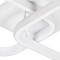 GLOBOSTAR® NORA 61062 Μοντέρνο Φωτιστικό Οροφής LED 22W 2640lm 300° AC 220-240V IP20 Ρυθμιζόμενο Λευκό CCT με On/Off 2700K/4500K/6000K - Lumileds SMD Chip - Λευκό Ματ - Μ40 x Π24 x Υ7cm - 3 Χρόνια Εγγύηση