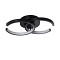 GLOBOSTAR® EVA 61067 Μοντέρνο Φωτιστικό Οροφής LED 16W 1920lm 300° AC 220-240V IP20 Ρυθμιζόμενο Λευκό CCT με On/Off 2700K/4500K/6000K - Lumileds SMD Chip - Μαύρο Ματ - Μ33 x Π21 x Υ7cm - 3 Χρόνια Εγγύηση
