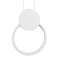 GLOBOSTAR® CYCLOS 61074 Μοντέρνο Κρεμαστό Φωτιστικό Οροφής LED 9W 1080lm 300° AC 220-240V IP20 Ρυθμιζόμενο Λευκό CCT με On/Off 2700K/4500K/6000K - Lumileds SMD Chip - Λευκό Ματ - Μ21 x Π2.3 x Υ26.5cm - 3 Χρόνια Εγγύηση