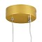 GLOBOSTAR® CYCLOS 61075 Μοντέρνο Κρεμαστό Φωτιστικό Οροφής LED 9W 1080lm 300° AC 220-240V IP20 Ρυθμιζόμενο Λευκό CCT με On/Off 2700K/4500K/6000K - Lumileds SMD Chip - Χρυσό Βούρτσας - Μ21 x Π2.3 x Υ26.5cm - 3 Χρόνια Εγγύηση