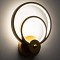 GLOBOSTAR® FREDDIE 61078 Μοντέρνο Φωτιστικό Τοίχου - Απλίκα LED 15W 1800lm 300° AC 220-240V IP20 Ρυθμιζόμενο Λευκό CCT με On/Off 2700K/4500K/6000K - Lumileds SMD Chip - Χρυσό Βούρτσας - Μ20 x Π7.5 x Υ25cm - 3 Χρόνια Εγγύηση