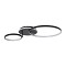 GLOBOSTAR® NEMESIS 61105 Μοντέρνο Φωτιστικό Οροφής LED 67W 7573lm 360° AC 220-240V IP20 Ρυθμιζόμενο Λευκό CCT με Χειριστήριο από 2700K έως 6000K Dimmable - Lumileds SMD Chip - Μαύρο Ματ - Μ84 x Π45 x Υ13cm - 3 Χρόνια Εγγύηση