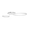 GLOBOSTAR® NEMESIS 61106 Μοντέρνο Φωτιστικό Οροφής LED 67W 7573lm 360° AC 220-240V IP20 Ρυθμιζόμενο Λευκό CCT με Χειριστήριο από 2700K έως 6000K Dimmable - Lumileds SMD Chip - Λευκό Ματ - Μ84 x Π45 x Υ13cm - 3 Χρόνια Εγγύηση