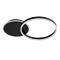 GLOBOSTAR® VENOM 61117 Μοντέρνο Φωτιστικό Οροφής LED 45W 5445lm 360° AC 220-240V IP20 Ρυθμιζόμενο Λευκό CCT με Χειριστήριο από 2700K έως 6000K Dimmable - Lumileds SMD Chip - Μαύρο Ματ - Μ60 x Π40 x Υ7.5cm - 3 Χρόνια Εγγύηση
