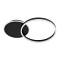 GLOBOSTAR® VENOM 61117 Μοντέρνο Φωτιστικό Οροφής LED 45W 5445lm 360° AC 220-240V IP20 Ρυθμιζόμενο Λευκό CCT με Χειριστήριο από 2700K έως 6000K Dimmable - Lumileds SMD Chip - Μαύρο Ματ - Μ60 x Π40 x Υ7.5cm - 3 Χρόνια Εγγύηση