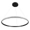 GLOBOSTAR® DIAMOND 61132 Μοντέρνο Κρεμαστό Φωτιστικό Οροφής LED 67W 7689lm 360° AC 220-240V IP20 Ρυθμιζόμενο Λευκό CCT με Χειριστήριο από 2700K έως 6000K Dimmable - Lumileds SMD Chip - Μαύρο Ματ - Μ80 x Π80 x Υ3cm - 3 Χρόνια Εγγύηση