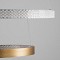GLOBOSTAR® DIAMOND DUO 61151 Μοντέρνο Κρεμαστό Φωτιστικό Οροφής LED 75W 8743lm 360° AC 220-240V IP20 Ρυθμιζόμενο Λευκό CCT με Χειριστήριο από 2700K έως 6000K Dimmable - Lumileds SMD Chip - Χρυσό Βούρτσας - Μ60 x Π60 x Υ40cm - 3 Χρόνια Εγγύηση