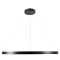 GLOBOSTAR® NEMESIS 61164 Μοντέρνο Κρεμαστό Φωτιστικό Οροφής LED 75W 8743lm 360° AC 220-240V IP20 Ρυθμιζόμενο Λευκό CCT με Χειριστήριο από 2700K έως 6000K Dimmable - Lumileds SMD Chip - Μαύρο Ματ - Μ100 x Π100 x Υ4cm - 3 Χρόνια Εγγύηση