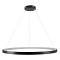 GLOBOSTAR® NEMESIS 61164 Μοντέρνο Κρεμαστό Φωτιστικό Οροφής LED 75W 8743lm 360° AC 220-240V IP20 Ρυθμιζόμενο Λευκό CCT με Χειριστήριο από 2700K έως 6000K Dimmable - Lumileds SMD Chip - Μαύρο Ματ - Μ100 x Π100 x Υ4cm - 3 Χρόνια Εγγύηση