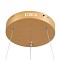 GLOBOSTAR® NEMESIS 61166 Μοντέρνο Κρεμαστό Φωτιστικό Οροφής LED 75W 8743lm 360° AC 220-240V IP20 Ρυθμιζόμενο Λευκό CCT με Χειριστήριο από 2700K έως 6000K Dimmable - Lumileds SMD Chip - Χρυσό Βούρτσας - Μ100 x Π100 x Υ4cm - 3 Χρόνια Εγγύηση