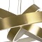 GLOBOSTAR® NEMESIS TRIO 61169 Μοντέρνο Κρεμαστό Φωτιστικό Οροφής LED 100W 12123lm 360° AC 220-240V IP20 Ρυθμιζόμενο Λευκό CCT με Χειριστήριο από 2700K έως 6000K Dimmable - Lumileds SMD Chip - Χρυσό Βούρτσας - Μ60 x Π60 x Υ60cm - 3 Χρόνια Εγγύηση
