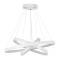 GLOBOSTAR® NEMESIS TRIO 61171 Μοντέρνο Κρεμαστό Φωτιστικό Οροφής LED 120W 14723lm 360° AC 220-240V IP20 Ρυθμιζόμενο Λευκό CCT με Χειριστήριο από 2700K έως 6000K Dimmable - Lumileds SMD Chip - Λευκό Ματ - Μ80 x Π80 x Υ90cm - 3 Χρόνια Εγγύηση