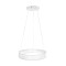 GLOBOSTAR® VENOM 61174 Μοντέρνο Κρεμαστό Φωτιστικό Οροφής LED 30W 3513lm 120° AC 220-240V IP20 Ρυθμιζόμενο Λευκό CCT με Χειριστήριο από 2700K έως 6000K Dimmable - Lumileds SMD Chip - Λευκό Ματ - Μ40 x Π40 x Υ6.5cm - 3 Χρόνια Εγγύηση