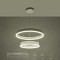 kelvo® VENOM 61186 Μοντέρνο Κρεμαστό Φωτιστικό Οροφής LED 75W 8818lm 120° AC 220-240V IP20 Ρυθμιζόμενο Λευκό CCT με Χειριστήριο από 2700K έως 6000K Dimmable - Lumileds SMD Chip - Λευκό Ματ - Μ60 x Π60 x Υ40cm - 3 Χρόνια Εγγύηση