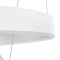 kelvo® VENOM 61186 Μοντέρνο Κρεμαστό Φωτιστικό Οροφής LED 75W 8818lm 120° AC 220-240V IP20 Ρυθμιζόμενο Λευκό CCT με Χειριστήριο από 2700K έως 6000K Dimmable - Lumileds SMD Chip - Λευκό Ματ - Μ60 x Π60 x Υ40cm - 3 Χρόνια Εγγύηση