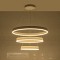 kelvo® VENOM 61189 Μοντέρνο Κρεμαστό Φωτιστικό Οροφής LED 120W 14158lm 120° AC 220-240V IP20 Ρυθμιζόμενο Λευκό CCT με Χειριστήριο από 2700K έως 6000K Dimmable - Lumileds SMD Chip - Λευκό Ματ - Μ80 x Π80 x Υ60cm - 3 Χρόνια Εγγύηση
