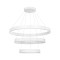 kelvo® VENOM 61189 Μοντέρνο Κρεμαστό Φωτιστικό Οροφής LED 120W 14158lm 120° AC 220-240V IP20 Ρυθμιζόμενο Λευκό CCT με Χειριστήριο από 2700K έως 6000K Dimmable - Lumileds SMD Chip - Λευκό Ματ - Μ80 x Π80 x Υ60cm - 3 Χρόνια Εγγύηση