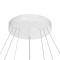 kelvo® VENOM 61189 Μοντέρνο Κρεμαστό Φωτιστικό Οροφής LED 120W 14158lm 120° AC 220-240V IP20 Ρυθμιζόμενο Λευκό CCT με Χειριστήριο από 2700K έως 6000K Dimmable - Lumileds SMD Chip - Λευκό Ματ - Μ80 x Π80 x Υ60cm - 3 Χρόνια Εγγύηση