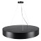 GLOBOSTAR® BURTON 61202 Μοντέρνο Κρεμαστό Φωτιστικό Οροφής LED 75W 8625lm 120° AC 220-240V IP20 Ρυθμιζόμενο Λευκό CCT με Χειριστήριο από 2700K έως 6000K Dimmable - Lumileds SMD Chip - Μαύρο Ματ - Μ60 x Π60 x Υ8cm - 3 Χρόνια Εγγύηση