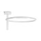 GLOBOSTAR® VERONA 61221 Μοντέρνο Φωτιστικό Οροφής LED 24W 2688lm 360° AC 220-240V IP20 Ρυθμιζόμενο Λευκό CCT με On/Off 2700K/4500K/6000K - Lumileds SMD Chip - Λευκό Ματ - Μ40 x Π40 x Υ23cm - 3 Χρόνια Εγγύηση