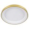 GLOBOSTAR® SALEM 61239 Μοντέρνο Φωτιστικό Οροφής LED 105W 12075lm 120° AC 220-240V IP20 Ρυθμιζόμενο Λευκό CCT με Χειριστήριο από 2700K έως 6000K Dimmable - Lumileds SMD Chip - Χρυσό - Μ60 x Π60 x Υ8.5cm - 3 Χρόνια Εγγύηση