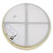 GLOBOSTAR® SALEM 61239 Μοντέρνο Φωτιστικό Οροφής LED 105W 12075lm 120° AC 220-240V IP20 Ρυθμιζόμενο Λευκό CCT με Χειριστήριο από 2700K έως 6000K Dimmable - Lumileds SMD Chip - Χρυσό - Μ60 x Π60 x Υ8.5cm - 3 Χρόνια Εγγύηση