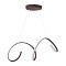 GLOBOSTAR® SPIRALE 61287 Μοντέρνο Κρεμαστό Φωτιστικό Οροφής LED 75W 8400lm 300° AC 220-240V IP20 Ρυθμιζόμενο Λευκό CCT με Χειριστήριο από 2700K έως 6000K Dimmable - Lumileds SMD Chip - Καφέ Ματ - Μ72 x Π25 x Υ30cm - 3 Χρόνια Εγγύηση