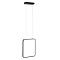 GLOBOSTAR® NEROBA 61302 Μοντέρνο Κρεμαστό Φωτιστικό Οροφής LED 18W 1980lm 360° AC 220-240V IP20 Ρυθμιζόμενο Λευκό CCT με On/Off 2700K/4500K/6000K - Lumileds SMD Chip - Μαύρο Ματ - Μ29 x Π2 x Υ36cm - 3 Χρόνια Εγγύηση