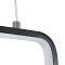 GLOBOSTAR® NEROBA 61302 Μοντέρνο Κρεμαστό Φωτιστικό Οροφής LED 18W 1980lm 360° AC 220-240V IP20 Ρυθμιζόμενο Λευκό CCT με On/Off 2700K/4500K/6000K - Lumileds SMD Chip - Μαύρο Ματ - Μ29 x Π2 x Υ36cm - 3 Χρόνια Εγγύηση