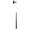 GloboStar® TEARS 61315 Φωτιστικό Τοίχου - Απλίκα Design LED CCT 3W 330lm 180° AC 220-240V - Εναλλαγή Φωτισμού μέσω Διακόπτη On/Off All In One Ψυχρό 6000k+Φυσικό 4500k+Θερμό 2700k Φ3.2 x Υ51.5cm - Μαύρο - 3 Years Warranty