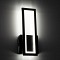 GLOBOSTAR® TIARA 61327 Μοντέρνο Φωτιστικό Τοίχου - Απλίκα LED 12W 1440lm 300° AC 220-240V IP20 Ρυθμιζόμενο Λευκό CCT με On/Off 2700K/4500K/6000K - Lumileds SMD Chip - Μαύρο Ματ - Μ12.5 x Π4 x Υ32cm - 3 Χρόνια Εγγύηση