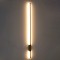 GLOBOSTAR® HARLEM 61336 Μοντέρνο Φωτιστικό Τοίχου - Απλίκα LED 18W 2160lm 120° AC 220-240V IP20 Ρυθμιζόμενο Λευκό CCT με On/Off 2700K/4500K/6000K - Lumileds SMD Chip - Χρυσό Βούρτσας - Μ5 x Π4 x Υ120cm - 3 Χρόνια Εγγύηση