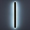 GLOBOSTAR® HOUSTON 61347 Μοντέρνο Φωτιστικό Τοίχου - Απλίκα LED 18W 2160lm 360° AC 220-240V IP20 Ρυθμιζόμενο Λευκό CCT με On/Off 2700K/4500K/6000K - Lumileds SMD Chip - Μαύρο Ματ - Μ6 x Π3 x Υ60cm - 3 Χρόνια Εγγύηση