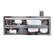 GloboStar® PALADIN 61356 Μοντέρνο Φωτιστικό Τοίχου - Απλίκα Ξενοδοχείου Bed Side LED 6W 720lm 36° AC 220-240V - Reading Light & Κρυφός Φωτισμός - Φορτιστές USB 3A & Wireless 20W - Μ30 x Π11 x Υ12cm - Φυσικό Λευκό 4500K - Νίκελ Βούρτσας - Δεξί