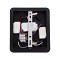 GLOBOSTAR® IBIS 61367 Μοντέρνο Φωτιστικό Τοίχου - Απλίκα Ξενοδοχείου Reading Light με Φορτιστή USB 3A LED 10W 1100lm 36° & 360° AC 220-240V IP20 Φυσικό Λευκό 4500K - Bridgelux COB Chip & TÜV SÜD Driver - Μαύρο Ματ - Μ10 x Π6.1 x Υ18cm - 3 Χρόνια Εγγύηση