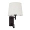 GLOBOSTAR® ROULETTE-R 61381 Μοντέρνο Φωτιστικό Τοίχου - Απλίκα Ξενοδοχείου Reading Light με Φορτιστή USB 3A & Ντουί 1 x E27 LED 3W 360lm 36° & 360° AC 220-240V IP20 Φυσικό Λευκό 4500K - Bridgelux COB Chip & TÜV SÜD Driver - Μπεζ & Καφέ Ματ - Μ22 x Π23.5 x