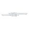 GLOBOSTAR® QUADRA 61386 Μοντέρνο Φωτιστικό Οροφής LED 100W 12000lm 120° AC 220-240V IP20 Ρυθμιζόμενο Λευκό CCT με Χειριστήριο από 2700K έως 6000K Dimmable - Lumileds SMD Chip - Λευκό Ματ - Μ85 x Π45 x Υ9cm - 3 Χρόνια Εγγύηση