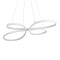 GLOBOSTAR® BUTTERFLY 61392 Μοντέρνο Κρεμαστό Φωτιστικό Οροφής LED 75W 8400lm 300° AC 220-240V IP20 Ρυθμιζόμενο Λευκό CCT με Χειριστήριο από 2700K έως 6000K Dimmable - Lumileds SMD Chip - Λευκό Ματ - Μ70 x Π55 x Υ4cm - 3 Χρόνια Εγγύηση