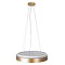 GLOBOSTAR® BARCHETTA 61399-S Μοντέρνο Φωτιστικό Οροφής LED 72W 8306lm 120° AC 220-240V IP20 Ρυθμιζόμενο Λευκό CCT με Χειριστήριο από 2700K έως 6000K Dimmable - Lumileds SMD Chip - Χρυσό - Μ48 x Π48 x Υ8.2cm - 3 Χρόνια Εγγύηση