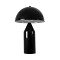 GloboStar® URANUS-S 61449 Μοντέρνο Επιτραπέζιο Φωτιστικό Πορτατίφ Δίφωτο 2 x E27 IP20 Μαύρο & Λευκό Μέταλλο - Μ25 x Π25 x Υ39cm