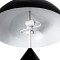 GloboStar® URANUS-L 61457 Μοντέρνο Επιτραπέζιο Φωτιστικό Πορτατίφ Δίφωτο 2 x E27 IP20 Μαύρο & Λευκό Μέταλλο - Μ50 x Π50 x Υ77cm